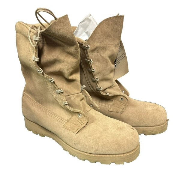 Belleville ICWT Brown Combat Safety Boots Desert VIBRAM sole Cold/Wet Sz 13.5 main image 8